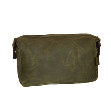 Load image into Gallery viewer, Waxed Cotton Washbag