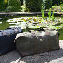 Load image into Gallery viewer, Waxed Cotton Weekend Bag