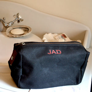 Waxed Cotton Washbag